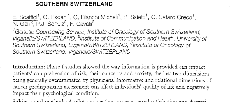 Annals of Oncology, 2010